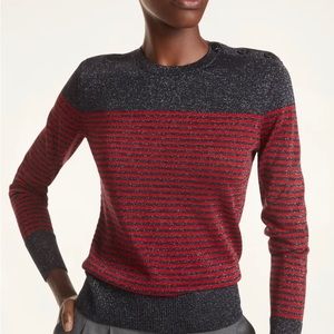 Women’s Mariner Stripe Metallic Sweater size medium